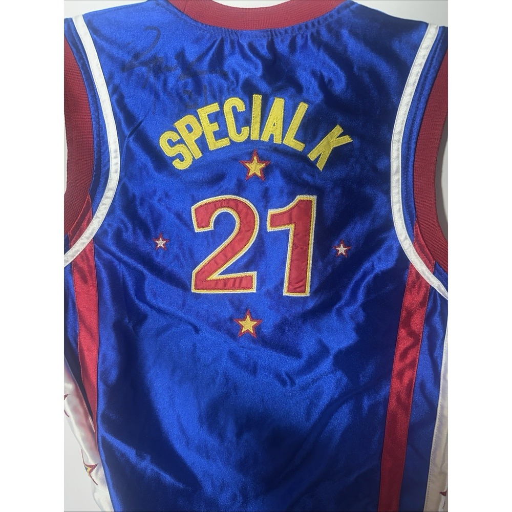Harlem Globetrotters Special K #21 Autographed Jersey Size L - Picture 4 of 7